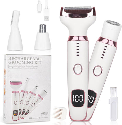 Velessa 4-in-1 Electric Shaver & Grooming Set for Women 1