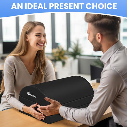 Foot Rest for Under Desk at Work, Gaming Accessories Foot Stool with 3 Adjustable Heights, Memory Foam Foot Rest Cushion Ergonomic Footrest for Office, Home and Car