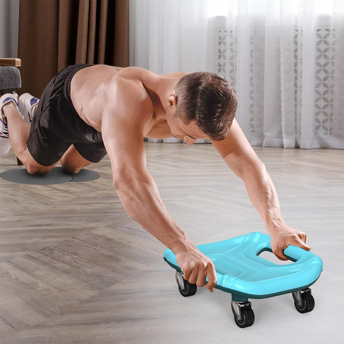 PROIRON Ab Roller Abdominal Slider Four-Wheel Ab Wheel Glidi