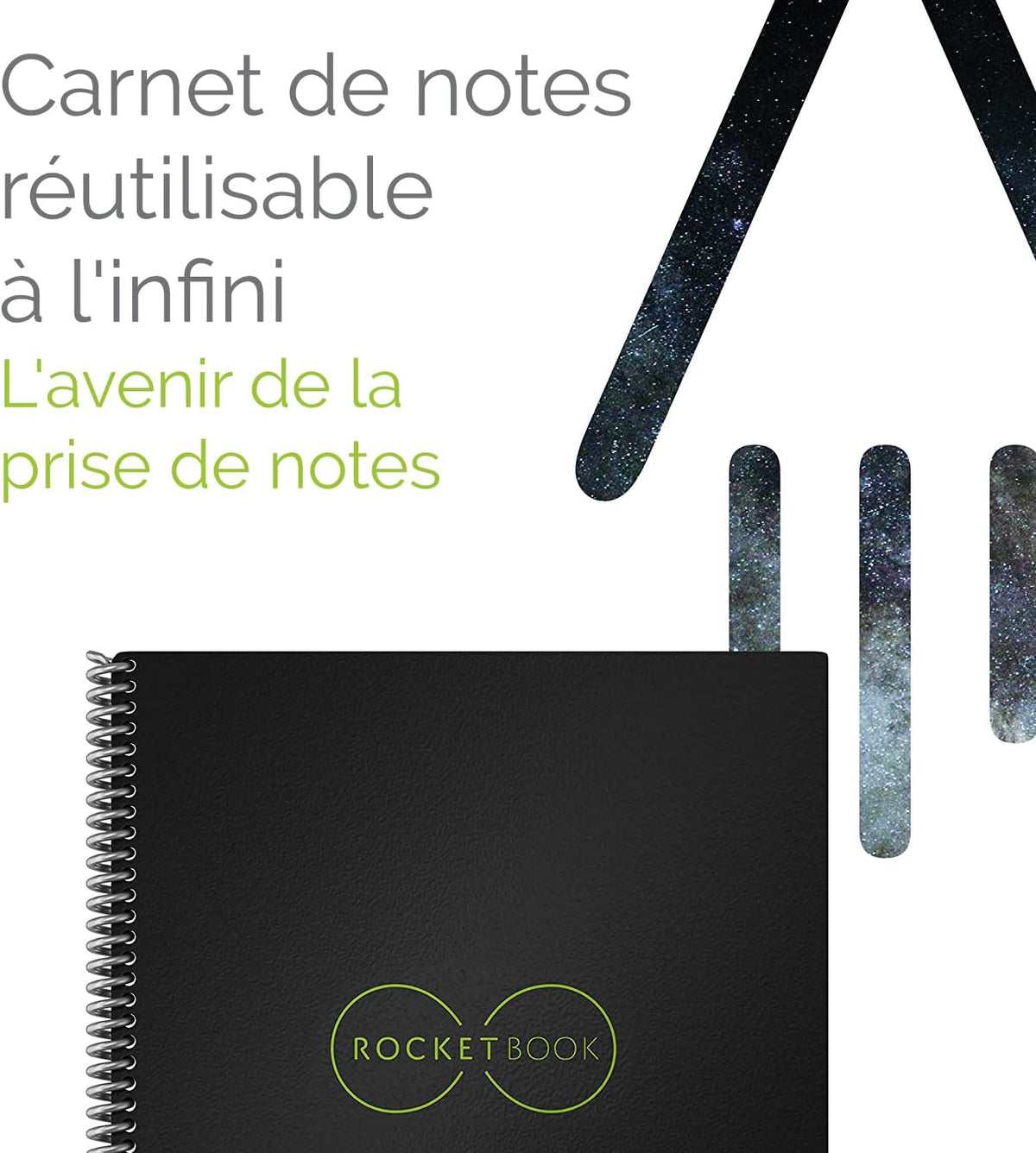Rocketbook 2023 Executive Fusion Smart Reusable Notebook