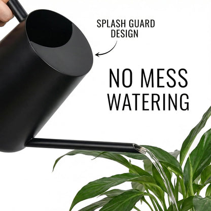 IMEEA 35oz/1000ml Indoor Watering Can Black Watering Can wit