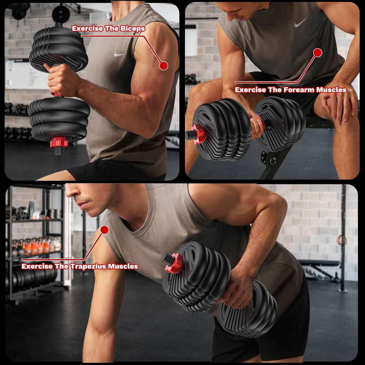 Adjustable Dumbbells Set