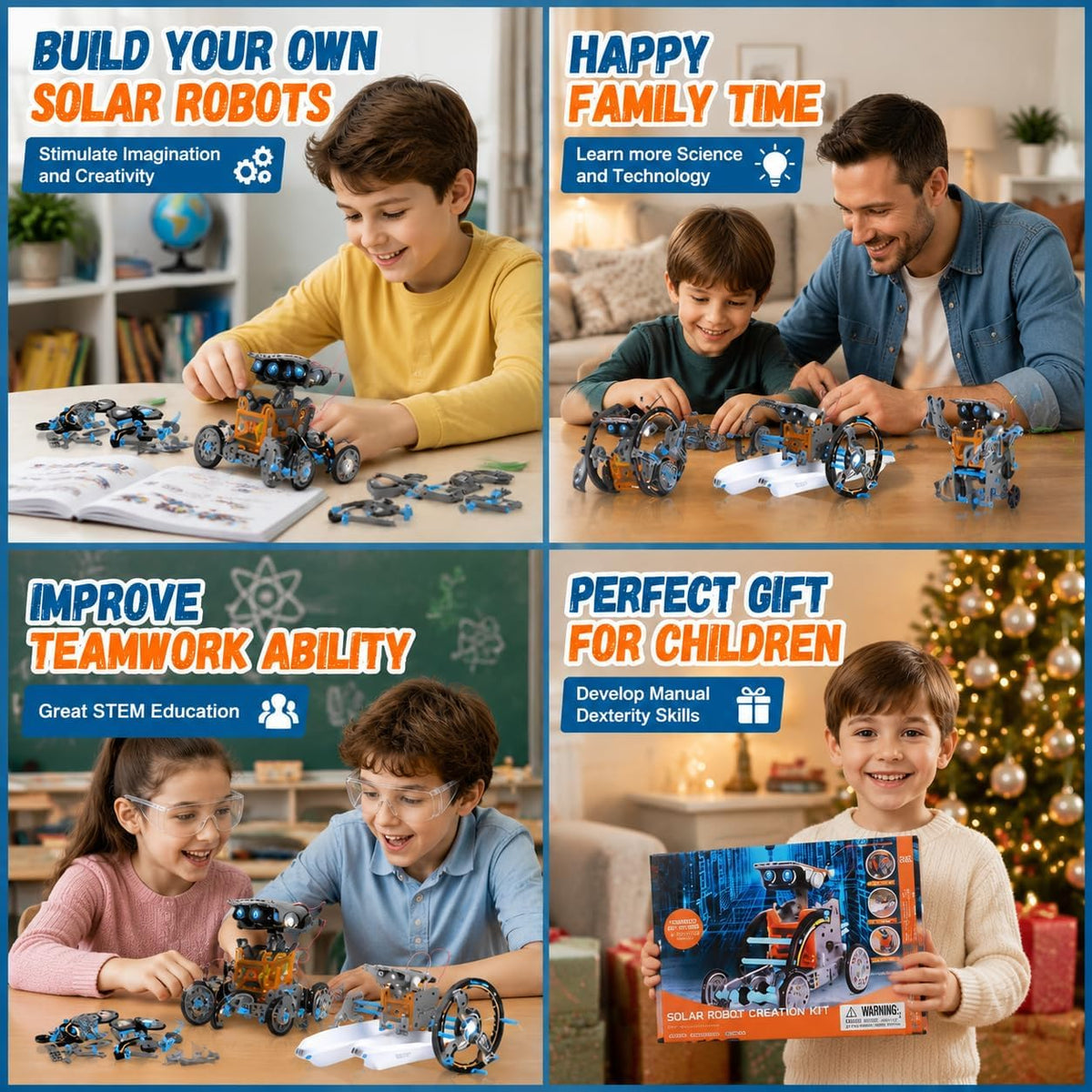 Solar Robot Kit for Kids Age 8-12