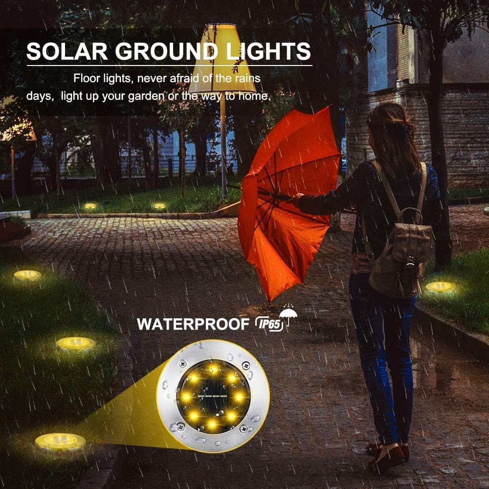 Toodour Solar Lights Outdoor