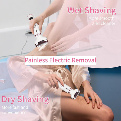 Velessa 4-in-1 Electric Shaver & Grooming Set for Women 4