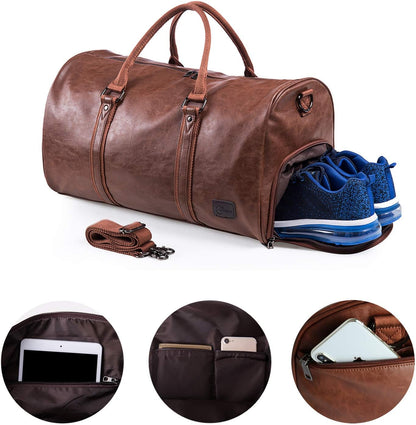 seyfocnia Oversized Travel Duffel Bag Weekender Bag with Sho