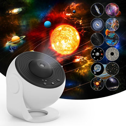 Dinosaur Egg Galaxy Projector, Star Projector Starry Light with Music Player, 14 Colors Night Light with White Noise, Nebula,Timer & Remote Control for Gaming Room, Home Theater