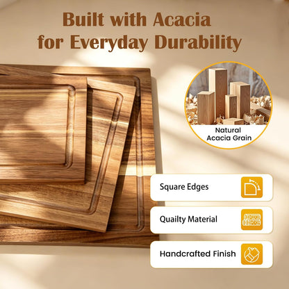 Acacia Wooden Chopping Boards for Kitchen