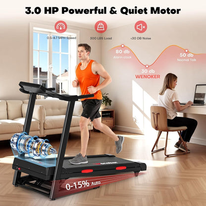 WENOKER treadmill automatic incline modes