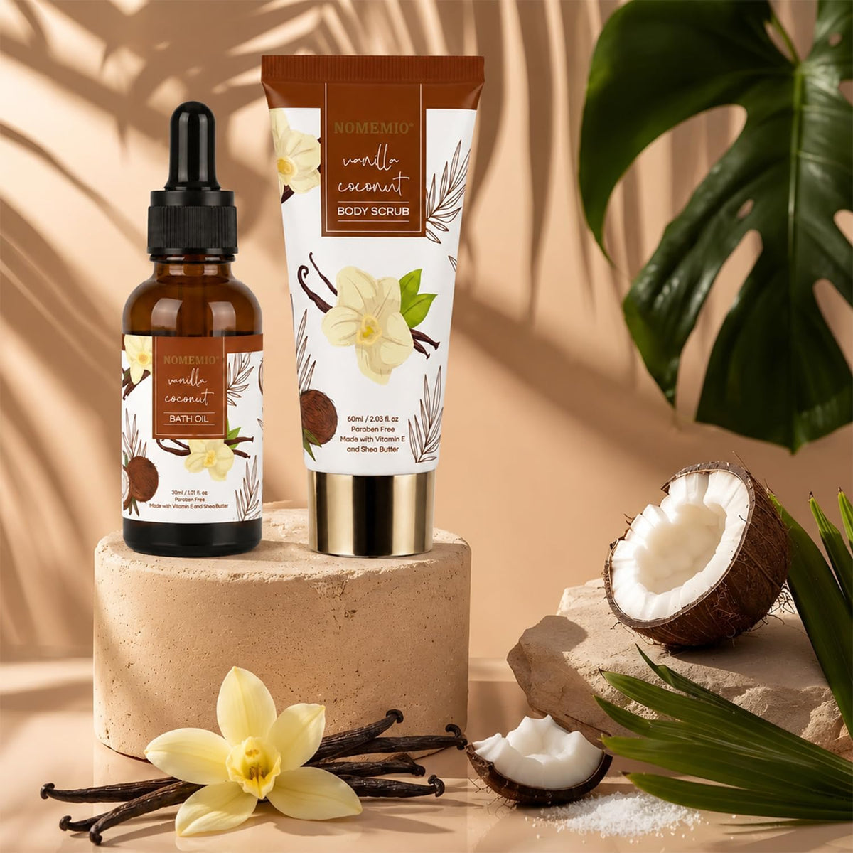 Vanilla Coconut Bath Gift Set
