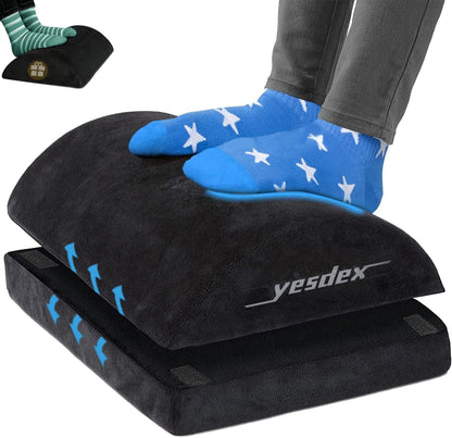 Foot Rest Cushion, 3IN1 Ergonomic Under Desk Foot Pillow, Adjustable Detachable Comfort Foot Stool for Gaming, Office and Home