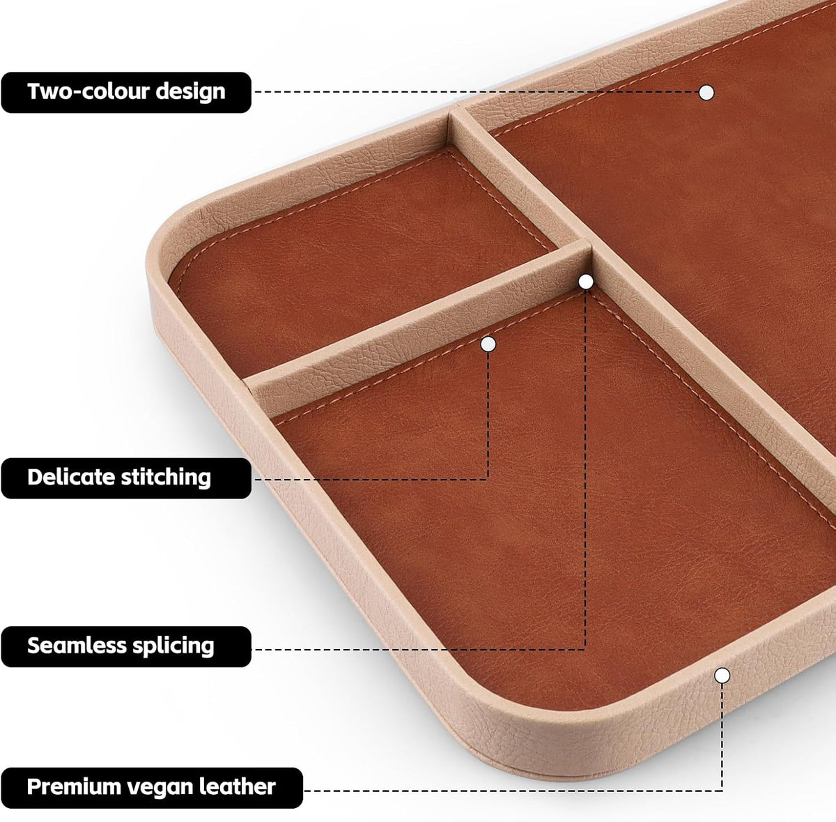 SENEN Leather Tray