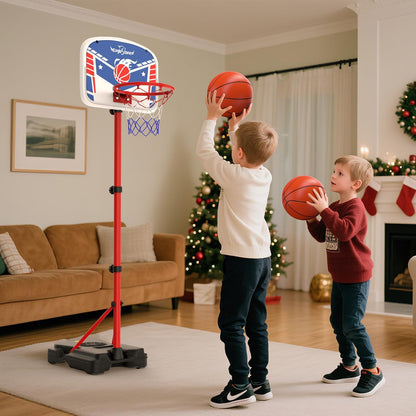 EagleStone Kids Adjustable Height Basketball Hoop with Stand
