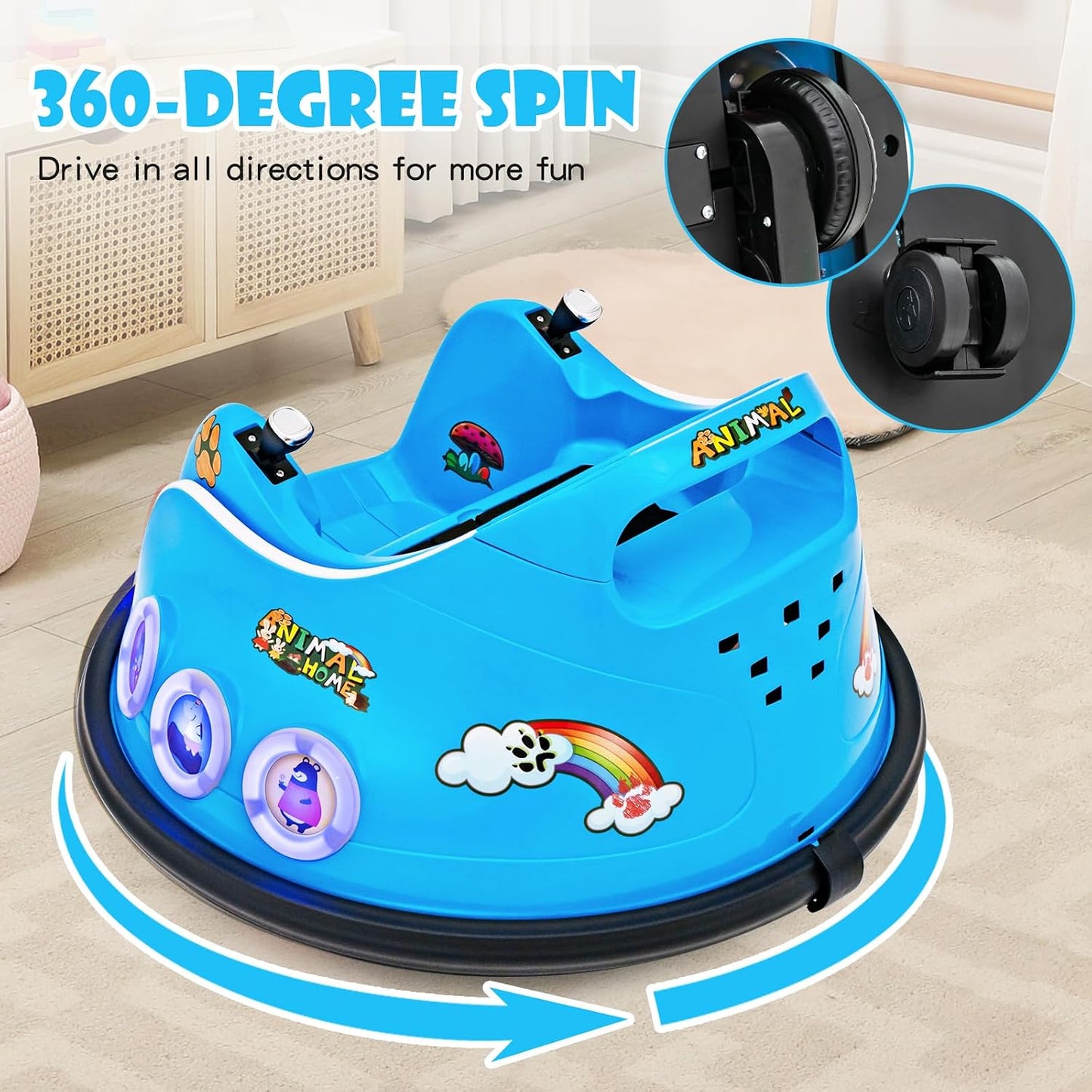 WhirlyBug electric bumper car ride-on
