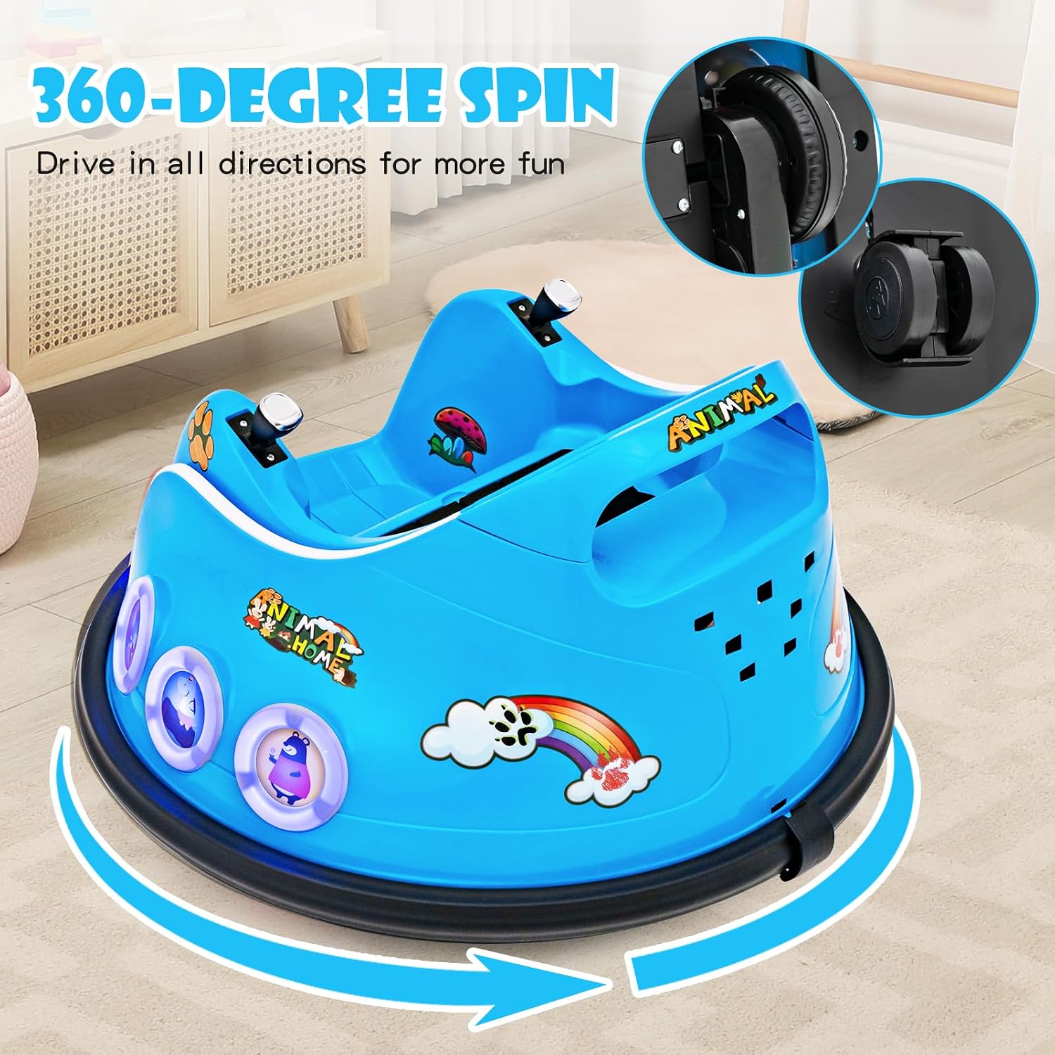 WhirlyBug electric bumper car ride-on
