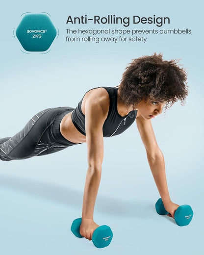 SONGMICS Dumbbell Set with Rack