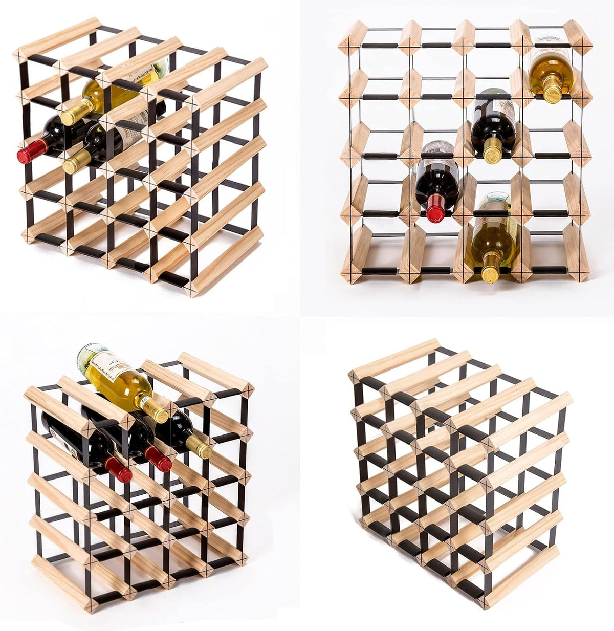 20 Bottle Timber Wine Rack