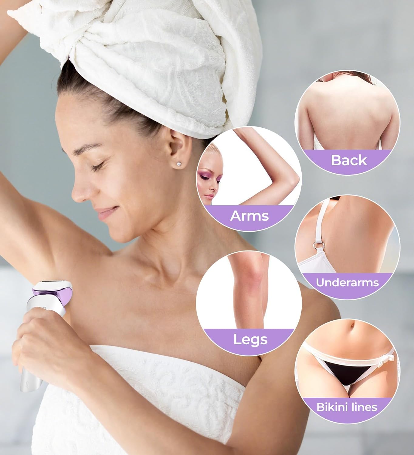 Women,Ladies Shaver,Lady Razor for Legs,Arm,Underarm,Bikini,USB Rechargeable Razor Wet&Dry Cordless for Woman by PRITECH