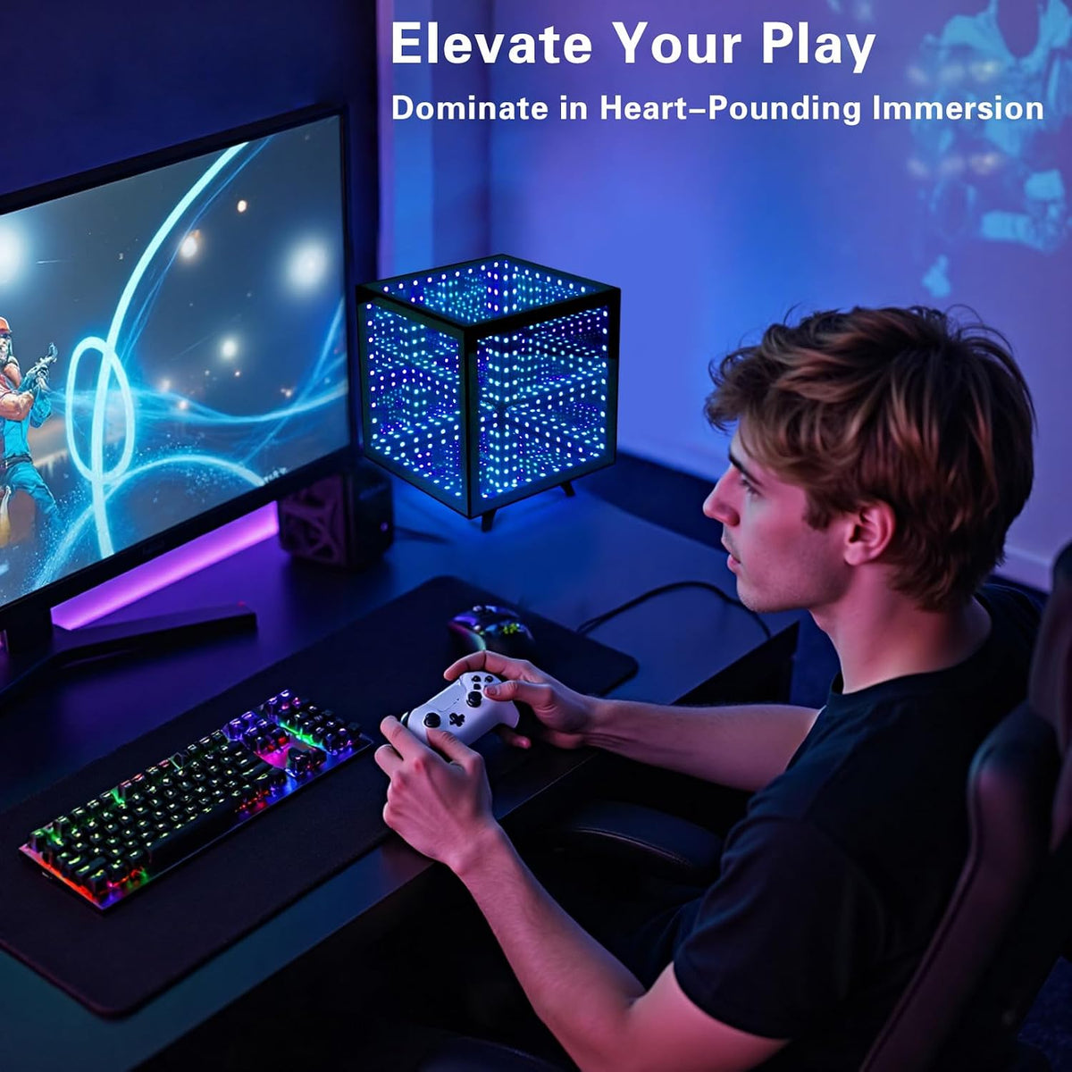 RGB Infinity Hyper Cube Light with APP Control - Smart Infin