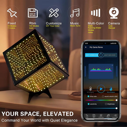 RGB Infinity Hyper Cube Light with APP Control - Smart Infin