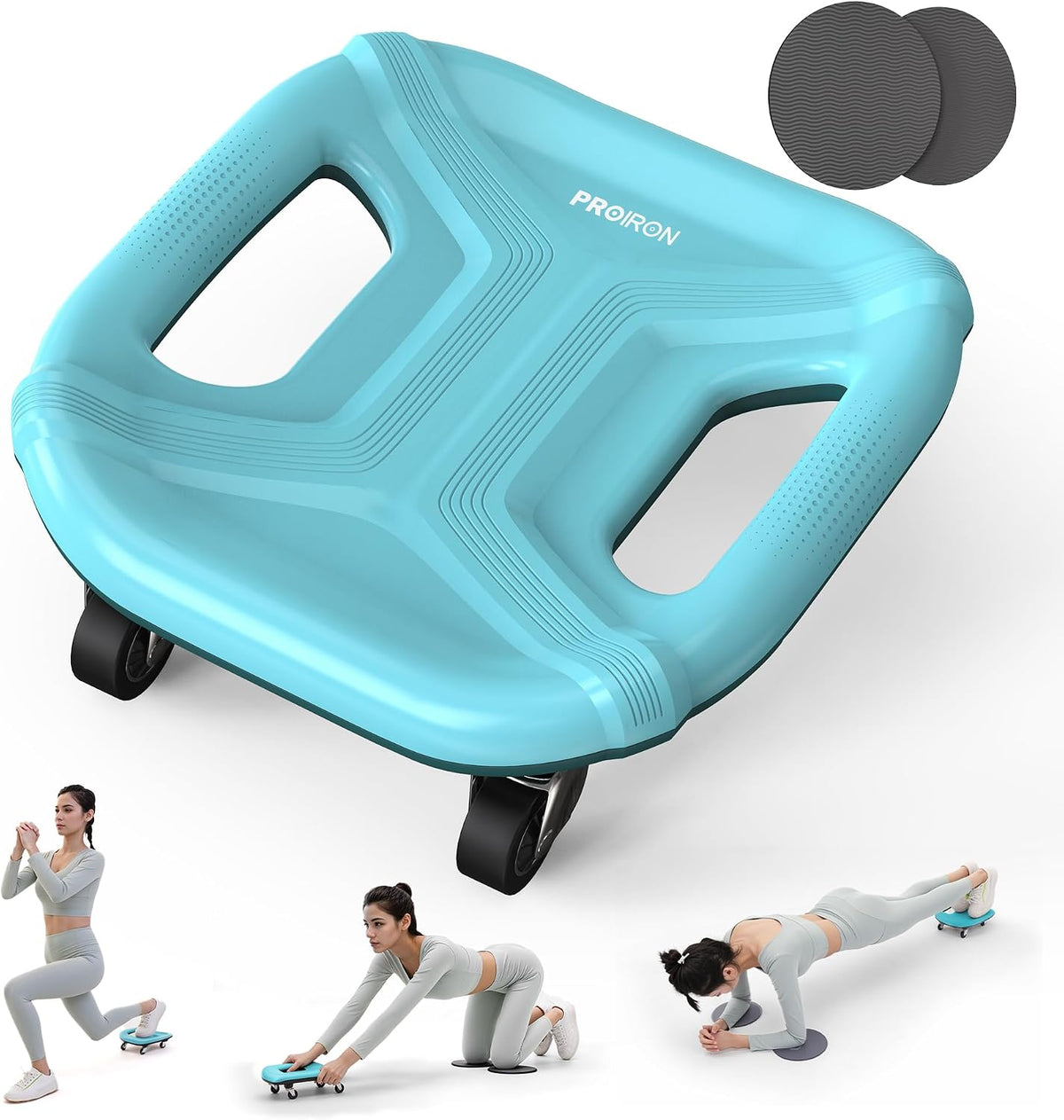PROIRON Ab Roller Abdominal Slider Four-Wheel Ab Wheel Glidi