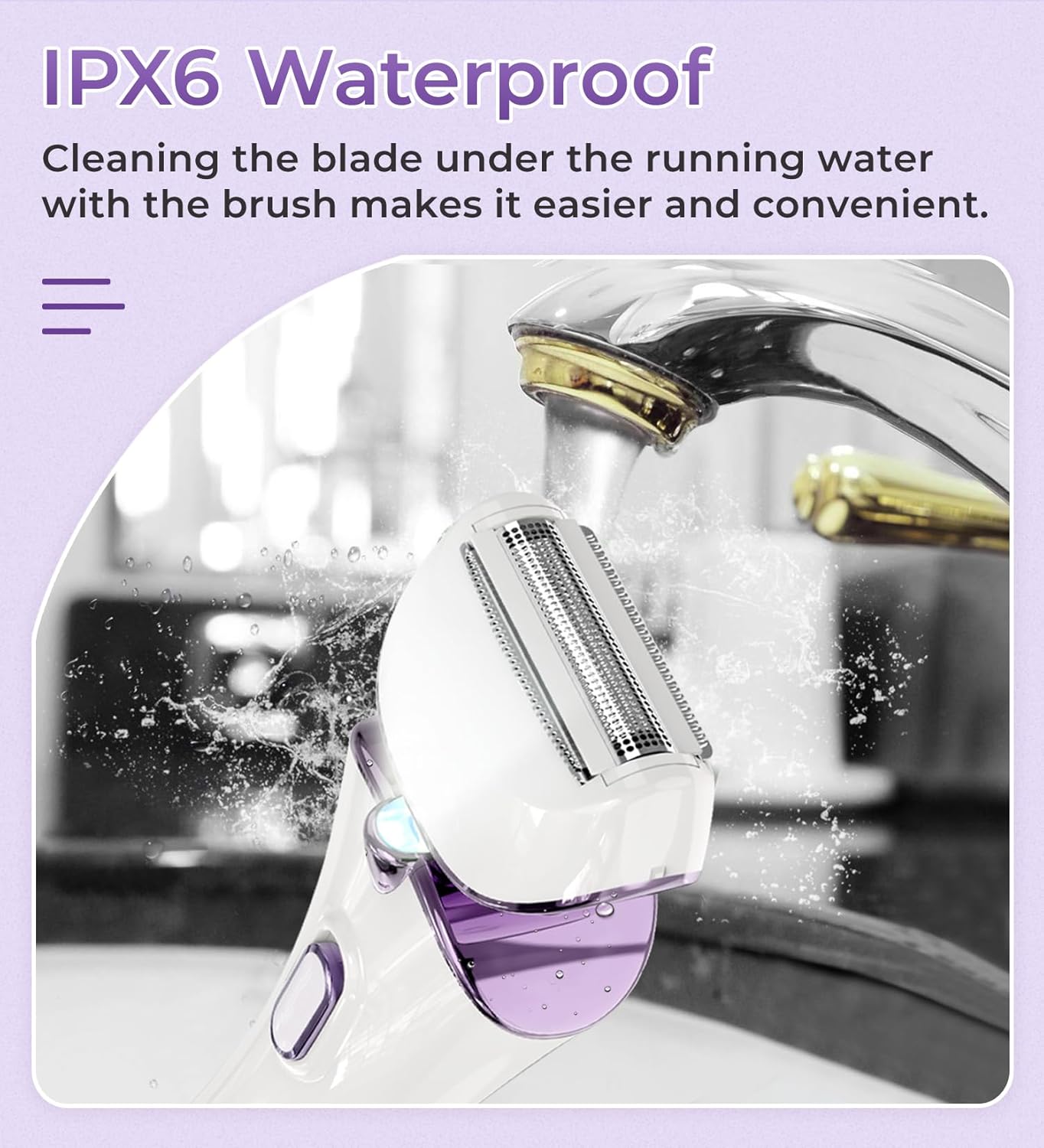 Women,Ladies Shaver,Lady Razor for Legs,Arm,Underarm,Bikini,USB Rechargeable Razor Wet&Dry Cordless for Woman by PRITECH