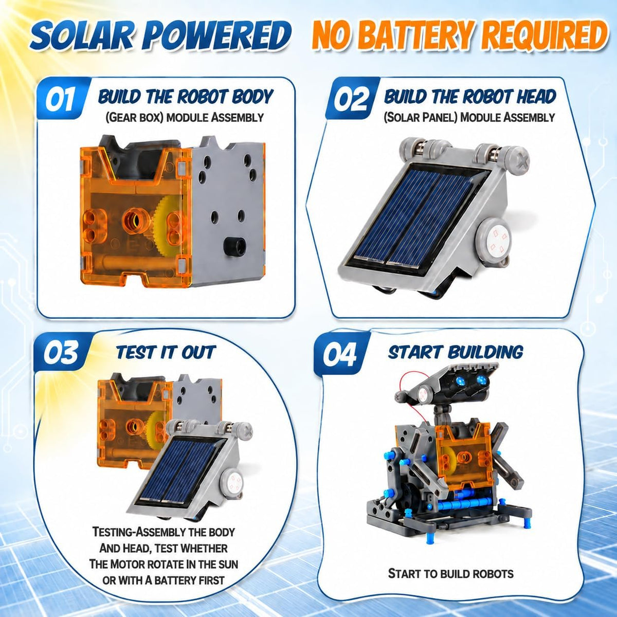 Solar Robot Kit for Kids Age 8-12