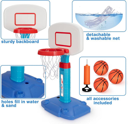 LACCHOUFEE Kids Basketball Hoop with 3 Balls