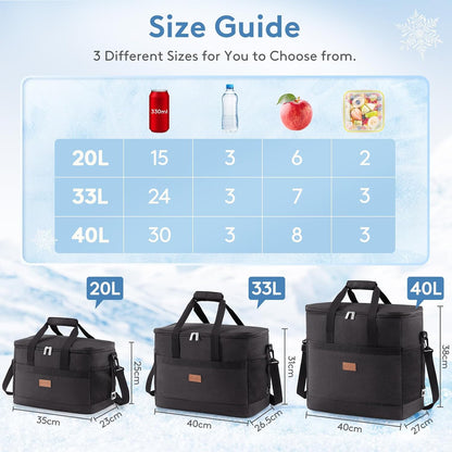 Lifewit Cooler Bag 50 Cans Collapsible and Insulated Large L