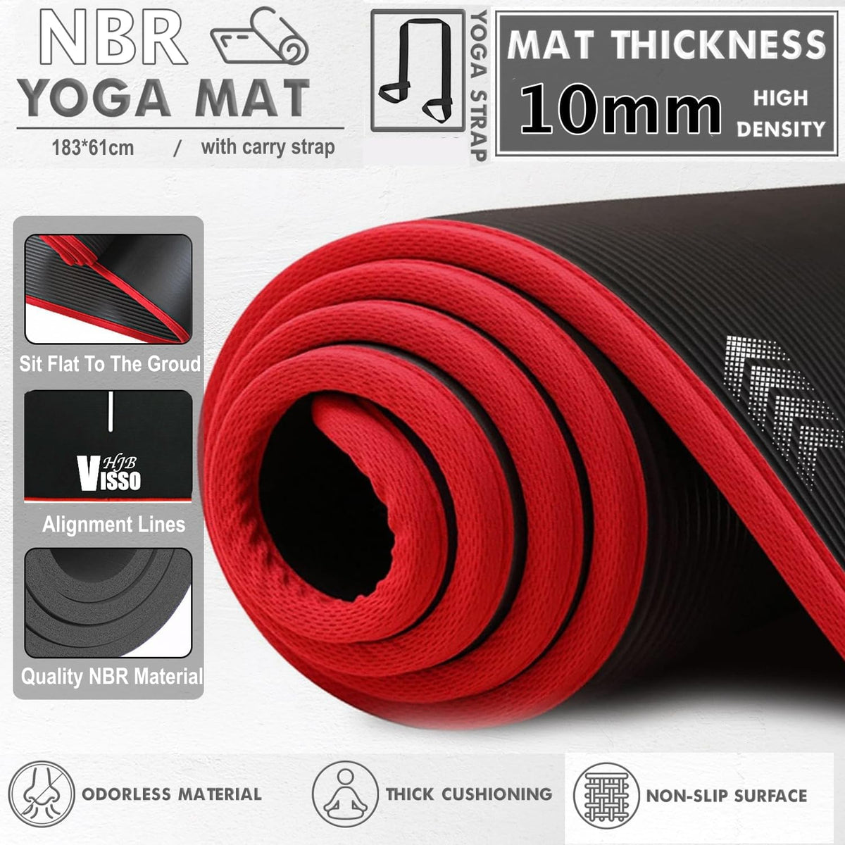 HJB VISSO Yoga Mat Non-Slip
