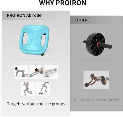 PROIRON Ab Roller Abdominal Slider Four-Wheel Ab Wheel Glidi