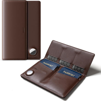 VULKIT Family Passport Holder for 4 Leather Passport Wallet