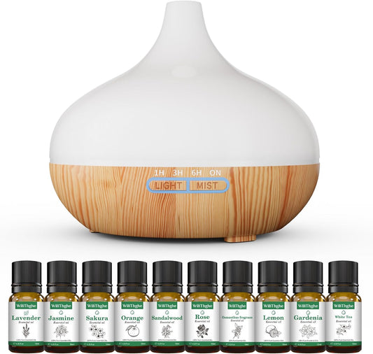 Aroma Diffuser Set for Essential Oils 500 ml Remote Control