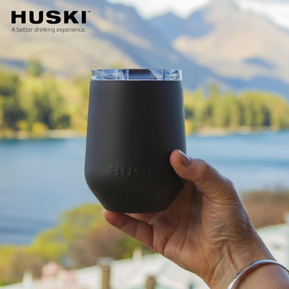 Huski Wine Tumbler 2.0 | New | Award-Winning Design with Detachable Stem | Premium Stainless Steel Wine Glass with Lid | Triple Insulated Tumbler | 355ml Capacity | Great Gift