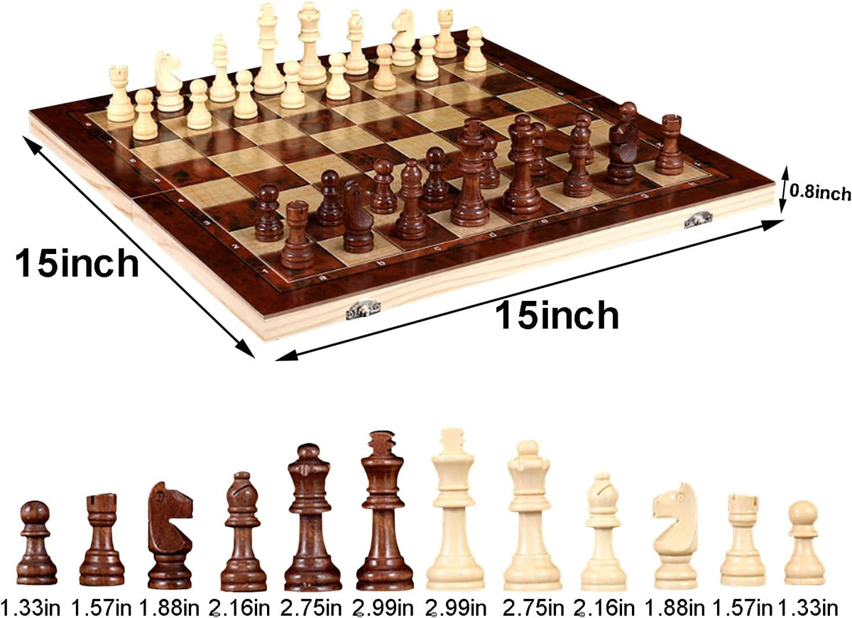 Yotsuba Wooden Chess Set