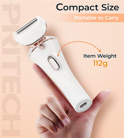 Women,Ladies Shaver,Lady Razor for Legs,Arm,Underarm,Bikini,USB Rechargeable Razor Wet&Dry Cordless for Woman by PRITECH