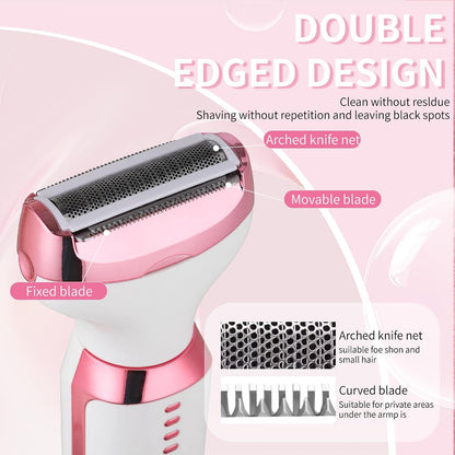 Velessa 4-in-1 Electric Shaver & Grooming Set for Women 5