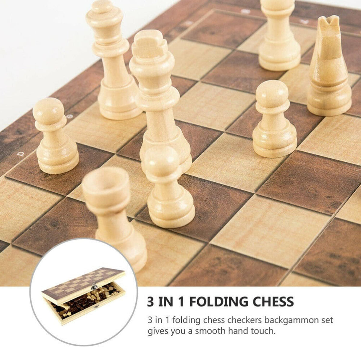 Yotsuba Wooden Chess Set