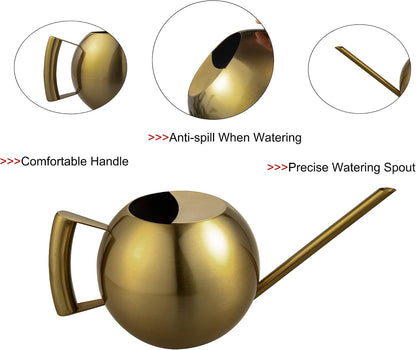 IMEEA 45oz/1.3L Watering Can Indoor Stainless Steel Watering
