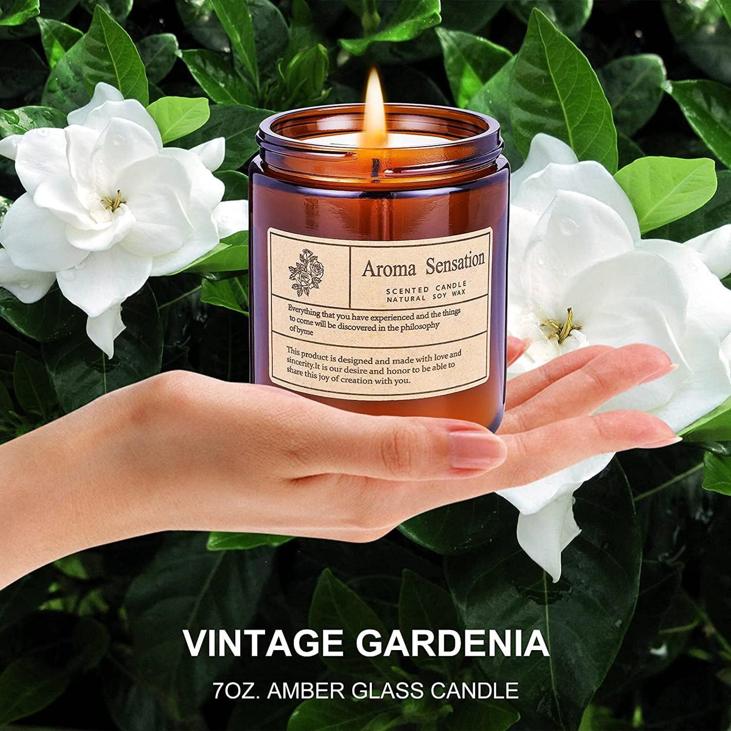 Scented Candles, Highly Scented, Natural Wax, 40 Hours Long Burning, Aromatherapy Candles with Aesthetic Amber Glass, Clean Delicate Fruity Scent for Calming & Stress Relief(Lavender Eucalyptus)