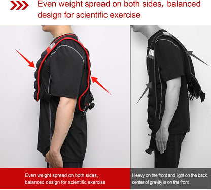 PROIRON Adjustable Weighted Vest Jacket 5-10KG Comfortable f