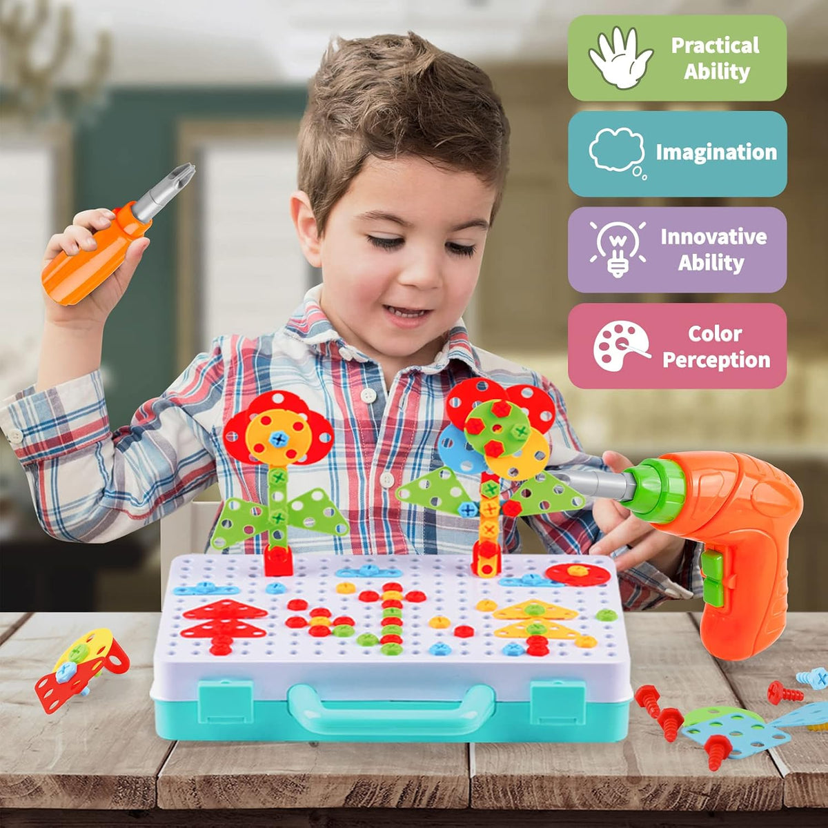 AKILION DIY Electric Drill Puzzle Set