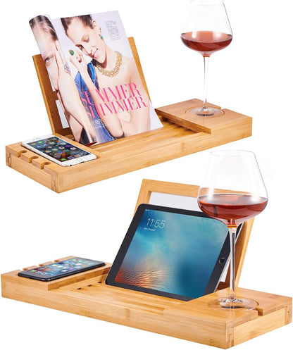 Luxury bamboo bath caddy tray 9