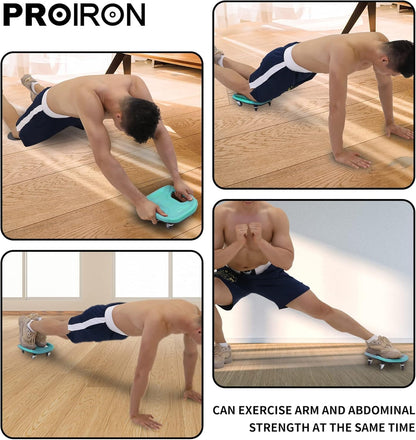 PROIRON Ab Roller Abdominal Slider Four-Wheel Ab Wheel Glidi
