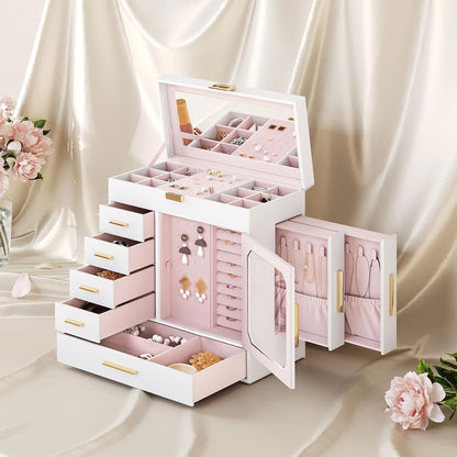 HOOBRO Jewelry Box with Mirror