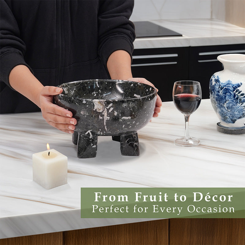 Marble Pedestal Bowl