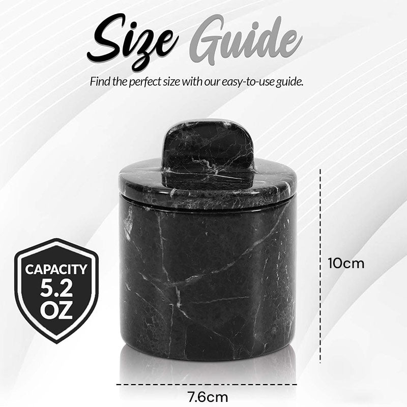 Marble Single Salt Cellar with Spoon