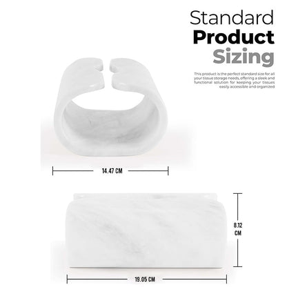 Marble Tissue Box Holder