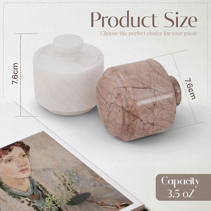 Marble Salt Cellar set of 2