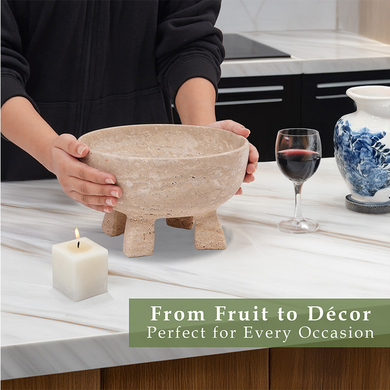 Marble Pedestal Bowl